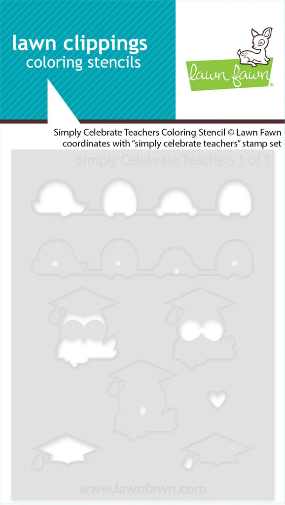 Simply Celebrate Teachers Coloring Stencil