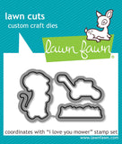 I Love You Mower Lawn Cuts