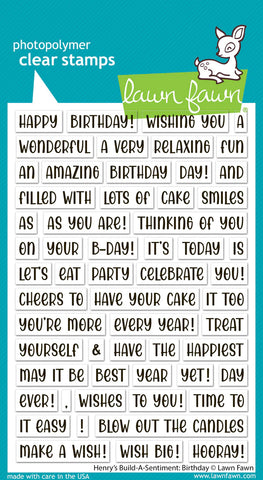 Henry's Build-A-Sentiment: Birthday