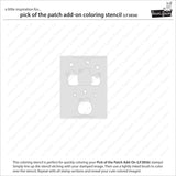 Pick Of The Patch Add-On Coloring Stencil