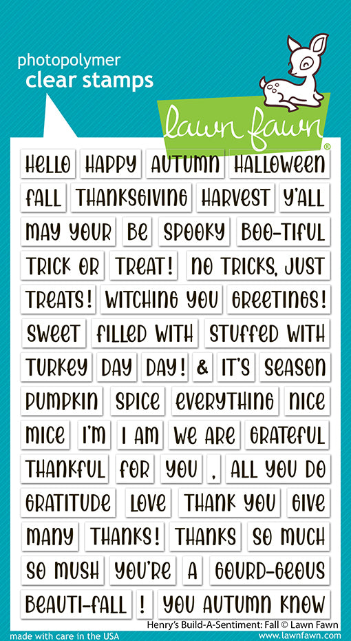 Henry'S Build-A-Sentiment: Fall
