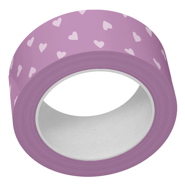Purple Tiny Hearts Washi Tape