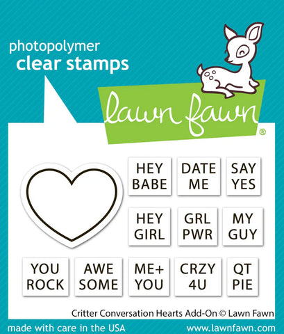Critter Conversation Hearts Add-On