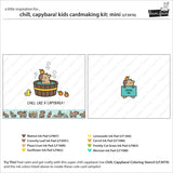 Chill, Capybara! Kids Cardmaking Kit: Mini