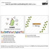 Rawr To You Kids Cardmaking Kit: Mini