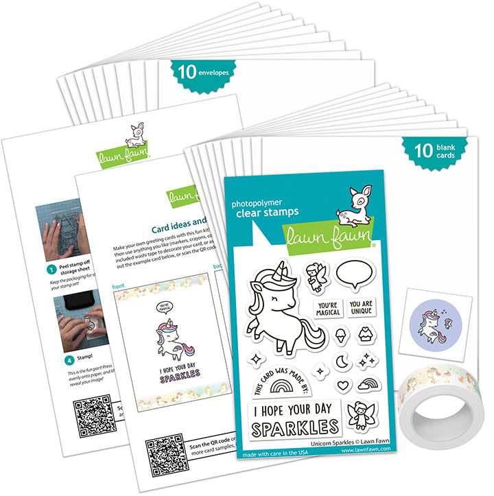 Unicorn Sparkles Kids Cardmaking Kit: Mini