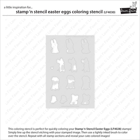 Stamp 'N Stencil Easter Eggs Coloring Stencil – Bumbleberry Papercrafts Ltd