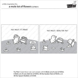 A Mole Lot Of Flowers Coloring Stencils