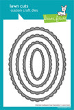 Stitched Scalloped Oval Stackables