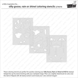 Silly Goose, Rain Or Shine! Coloring Stencils