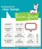 Tiny Sentiments: Graduation Lawn Cuts