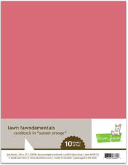 Sunset Orange Cardstock