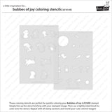 Bubbles Of Joy Coloring Stencils
