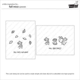 Fall Mice Coloring Stencils