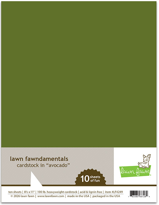 Avocado Cardstock