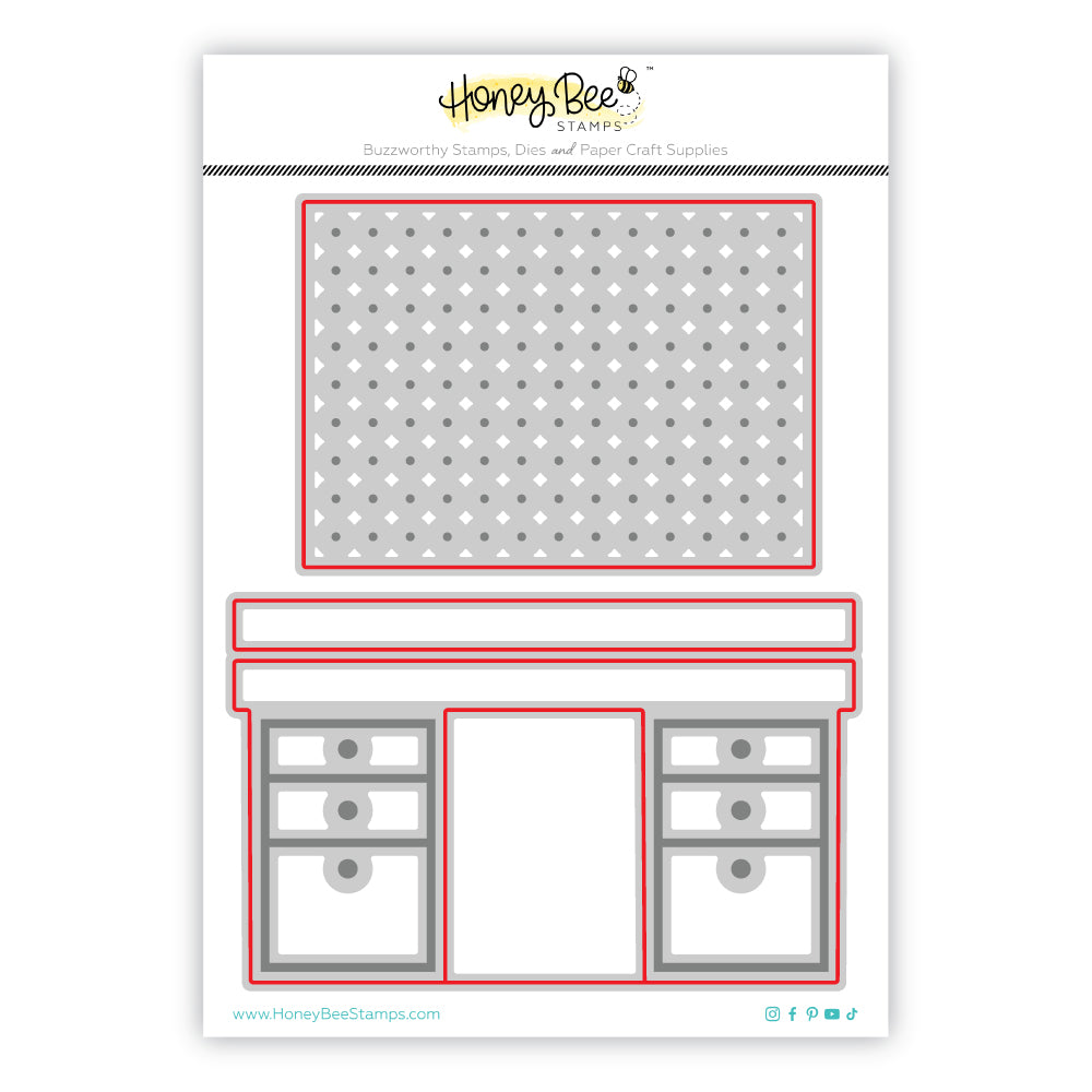 Lovely Layers Pegboard & Desk Honey Cuts