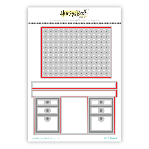 Lovely Layers Pegboard & Desk Honey Cuts