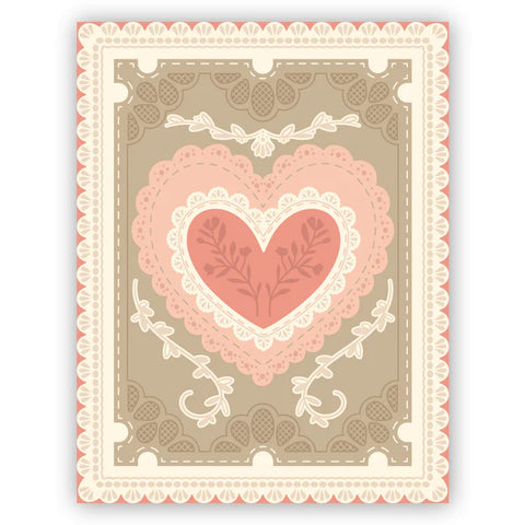 Lace Heart Layering Frames - Honey Cuts