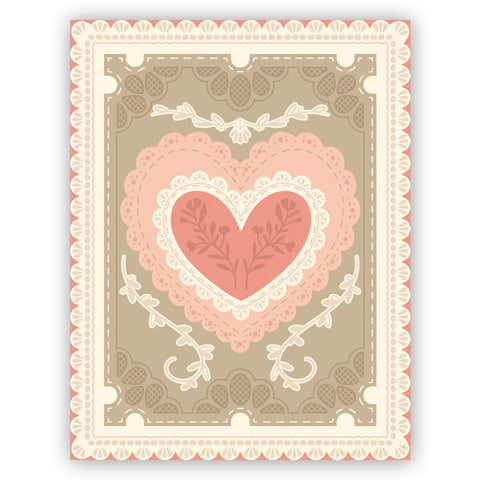 Lace Heart Layering Frames - Honey Cuts