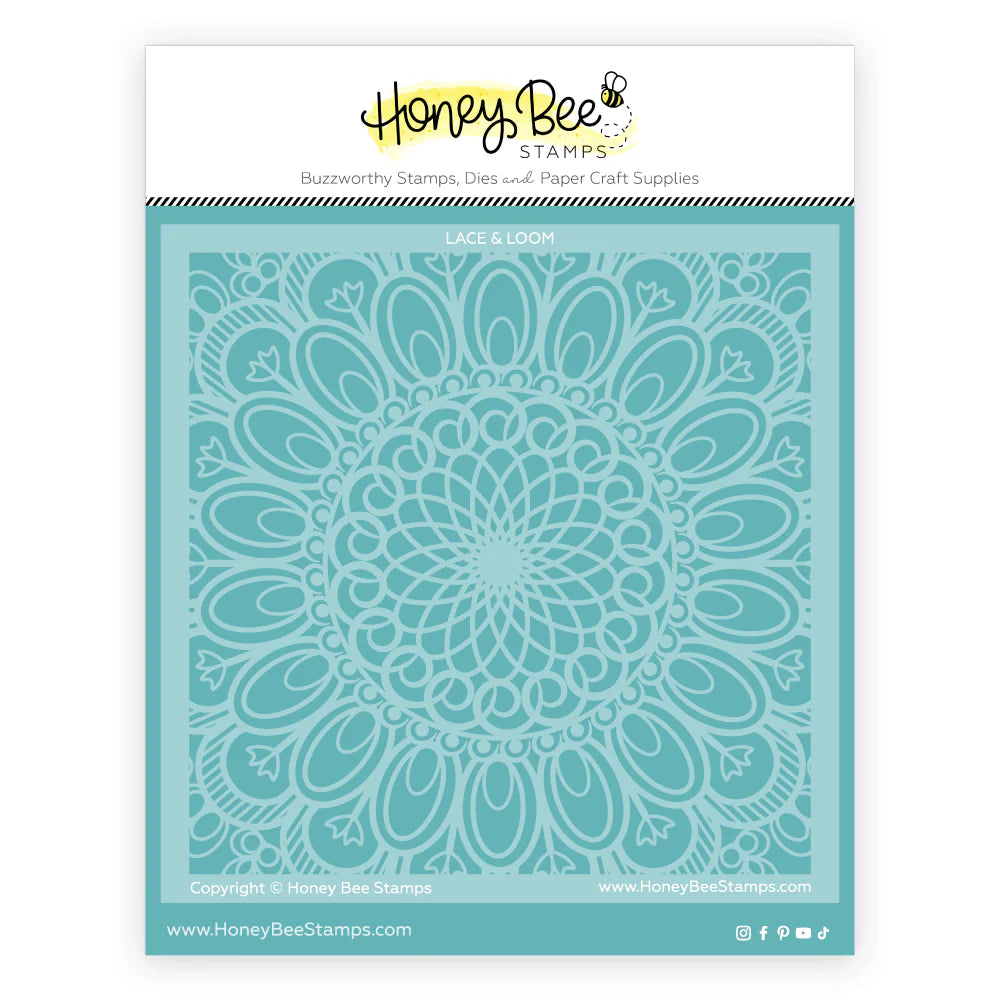 Lace & Loom Background Stencil