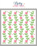 Layered Blooming Vines Stencils (2 Lyr)