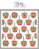 Layered Halloween Candy Apples Stencil (3 Lyr)