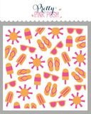 Layered Summer Fun Stencil (2 Lyr)