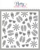 Layered Summer Fun Stencil (2 Lyr)
