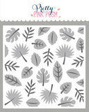 Layered Tropical Leaves Stencil (2 Lyr)