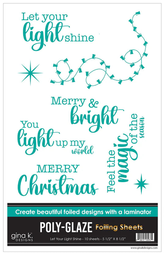 POLY-GLAZE Foling Sheets - Let Your Light Shine