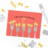 Lotsa Pasta Turnabout™ Stamp Set (6" x 8")