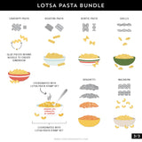 Lotsa Pasta Turnabout™ Stamp Set (6" x 8")