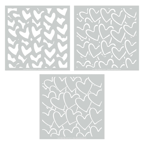 Love Stack Layered Stencils (set of 3)