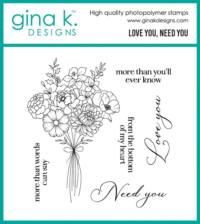 Love You, Need You Stamp Set