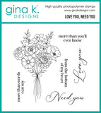 Love You, Need You Stamp Set