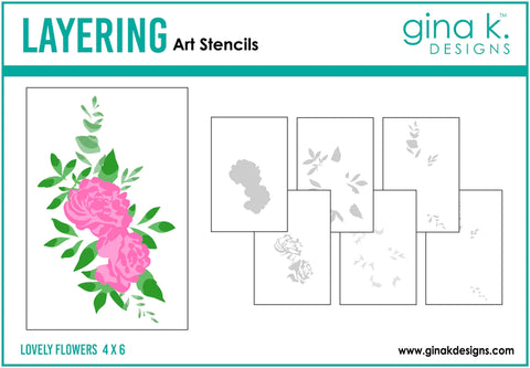 Lovely Flowers Stencils