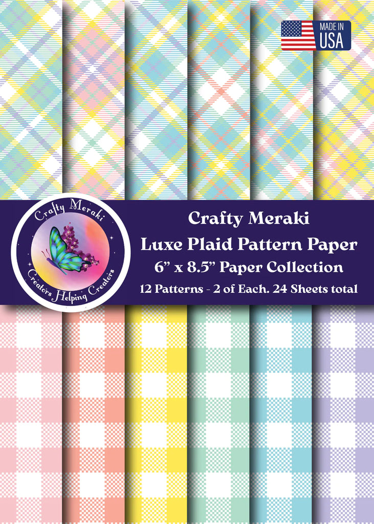 Luxe Plaid Pattern Paper Pack 