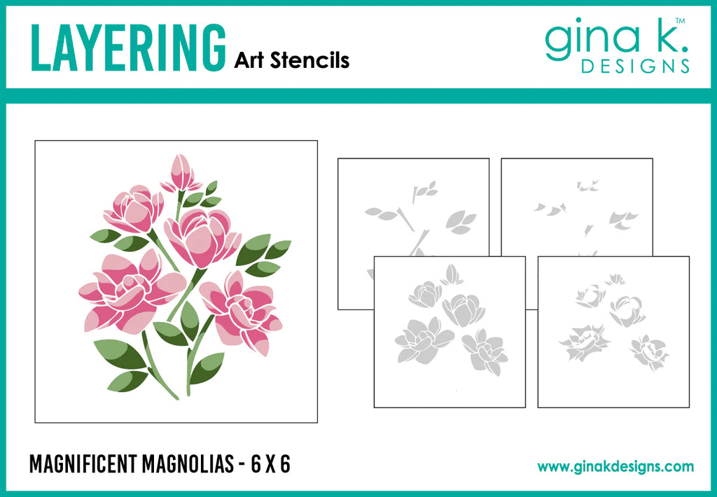 Magnificent Magnolias Layering Stencils