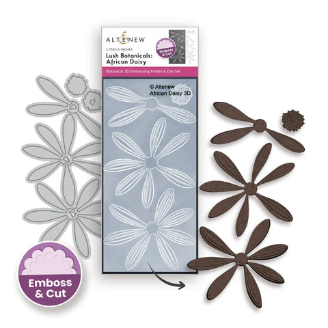 Lush Botanicals: African Daisy 3D Embossing Folder & Die Set