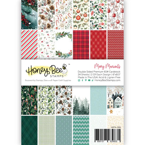 Merry Moments Paper Pad 6x8.5 - 24 Double Sided Sheets