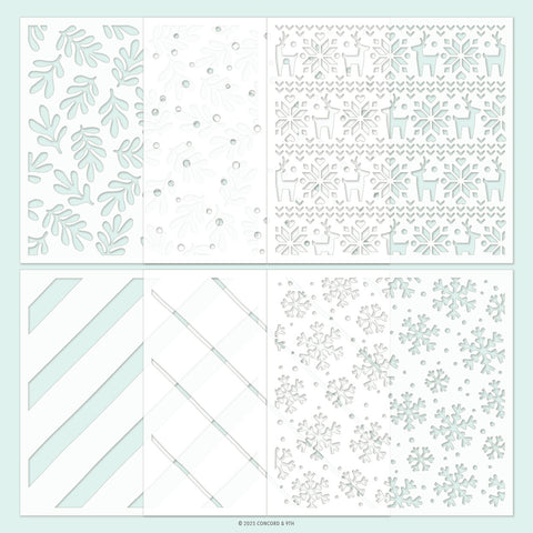 Merry Mix Stencil Pack (6 qty; 6 x 6)