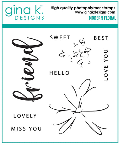 Modern Floral Stamp Set