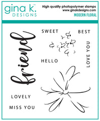 Modern Floral Stamp Set
