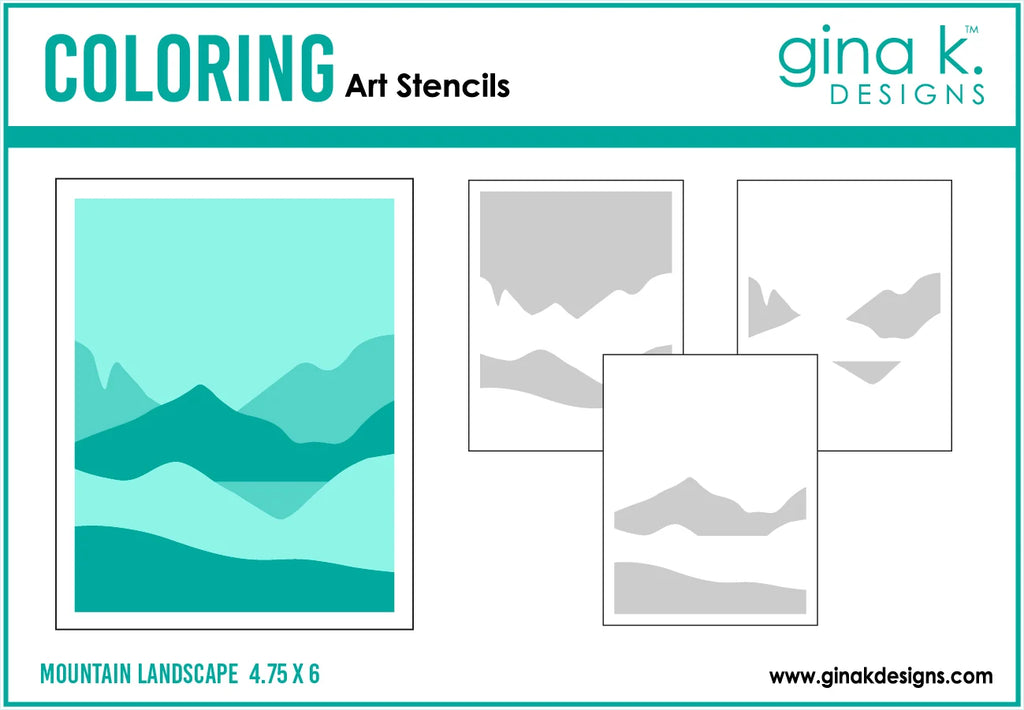 Mountain Landscape Stencils