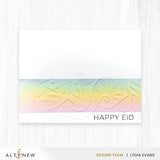 New Year Arabic Calligraphy 3D Embossing Folder