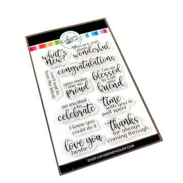 Nice Things to Say Sentiments Stamp Set