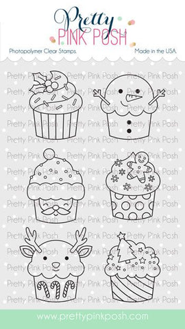 Set de tampons Cupcakes de Noël