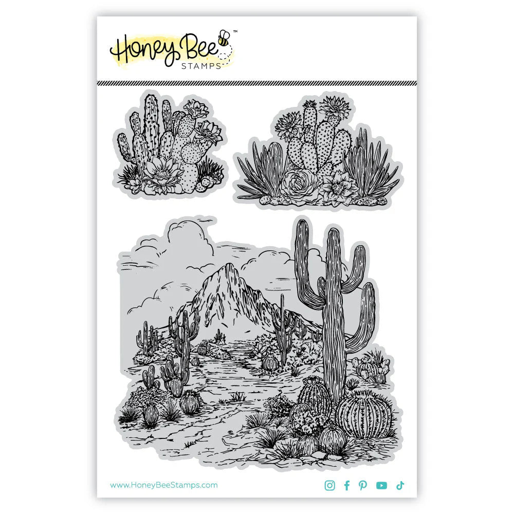 Out West 5x7 Red Rubber Stamp Set
