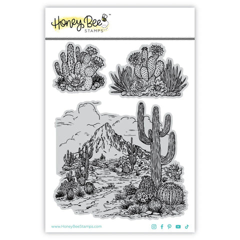 Out West 5x7 Red Rubber Stamp Set