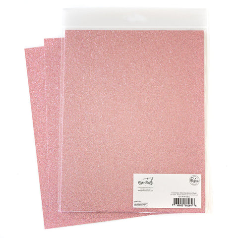 Papier cartonné à paillettes Essentials : Blush